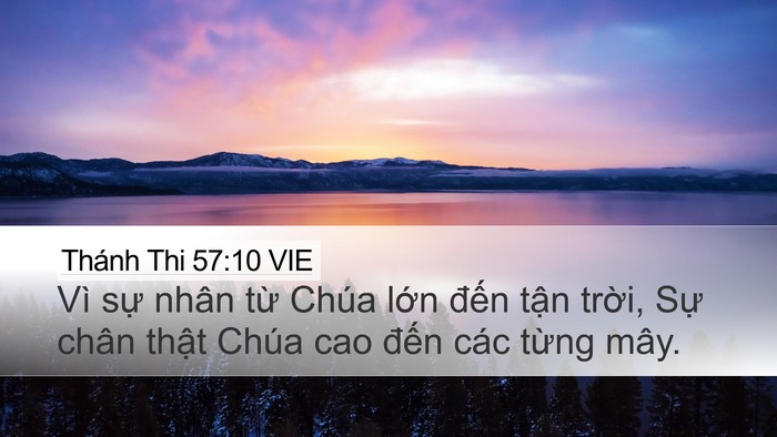 Thánh Thi 57:10 VIE Bible Verse Image