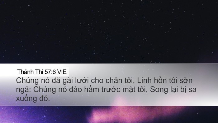 Thánh Thi 57:6 VIE Bible Verse Image