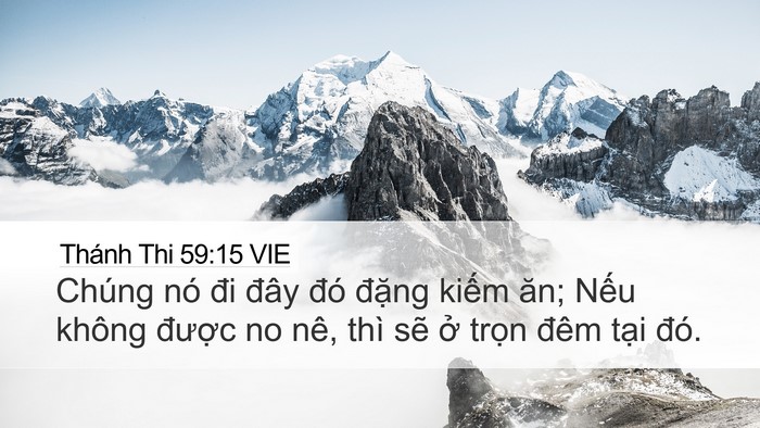 Thánh Thi 59:15 VIE Bible Verse Image
