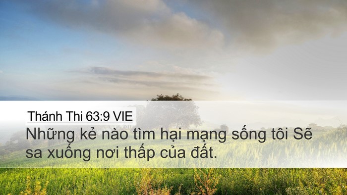 Thánh Thi 63:9 VIE Bible Verse Image