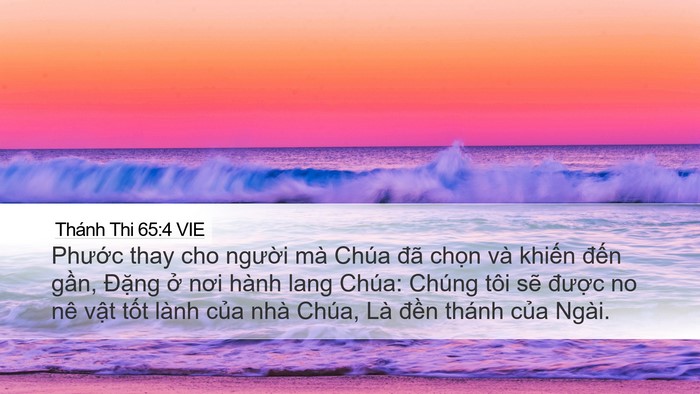 Thánh Thi 65:4 VIE Bible Verse Image