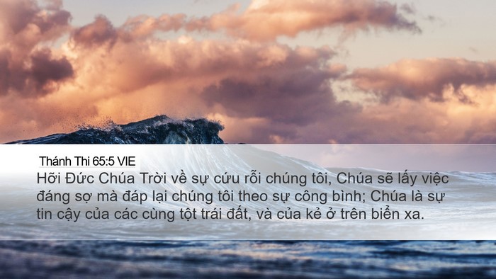 Thánh Thi 65:5 VIE Bible Verse Image