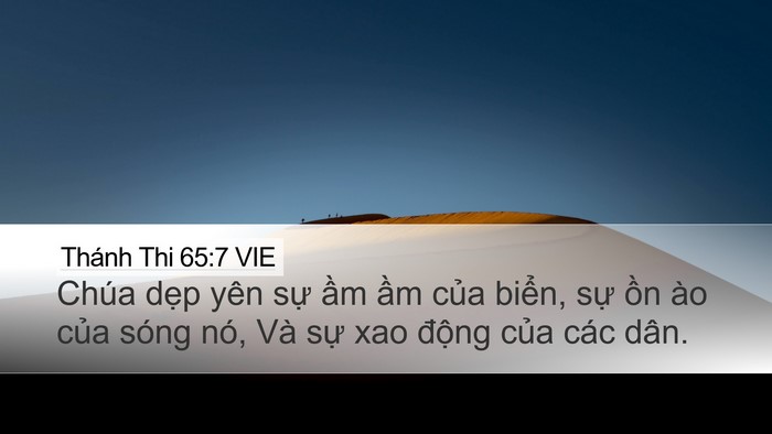 Thánh Thi 65:7 VIE Bible Verse Image