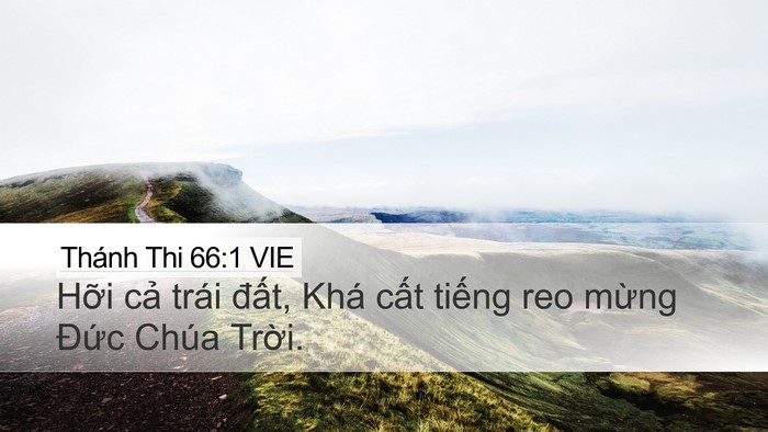 Thánh Thi 66:1 VIE Bible Verse Image