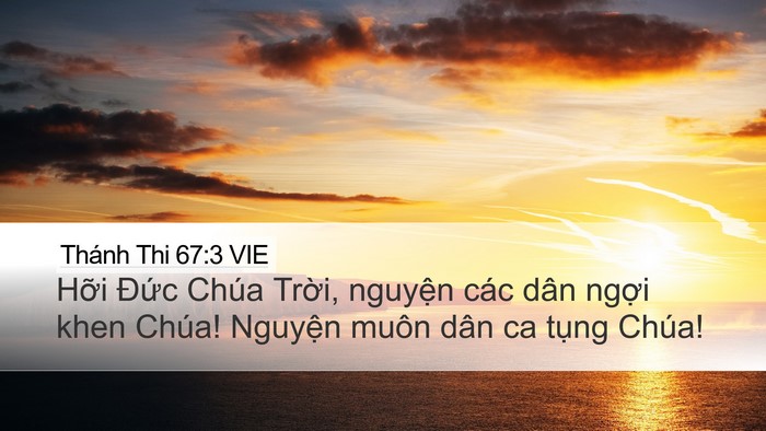 Thánh Thi 67:3 VIE Bible Verse Image