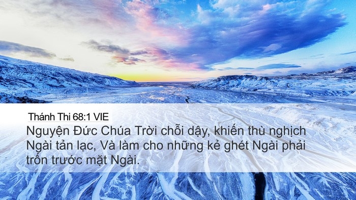 Thánh Thi 68:1 VIE Bible Verse Image