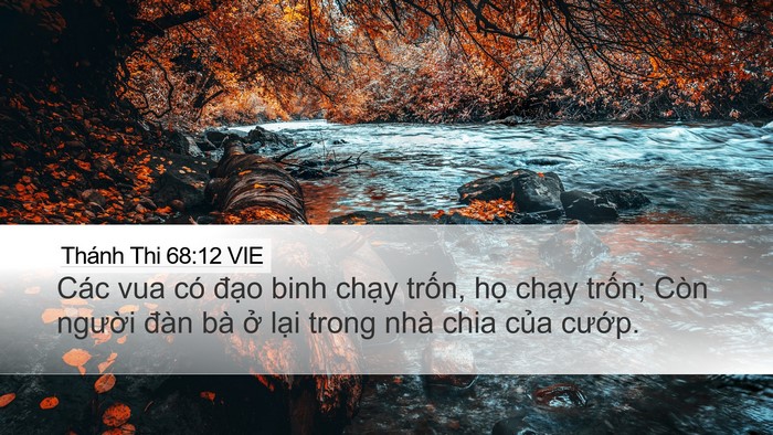 Thánh Thi 68:12 VIE Bible Verse Image