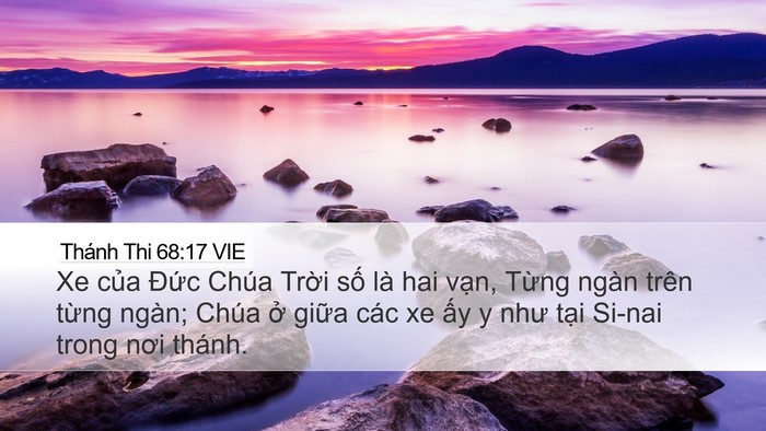 Thánh Thi 68:17 VIE Bible Verse Image
