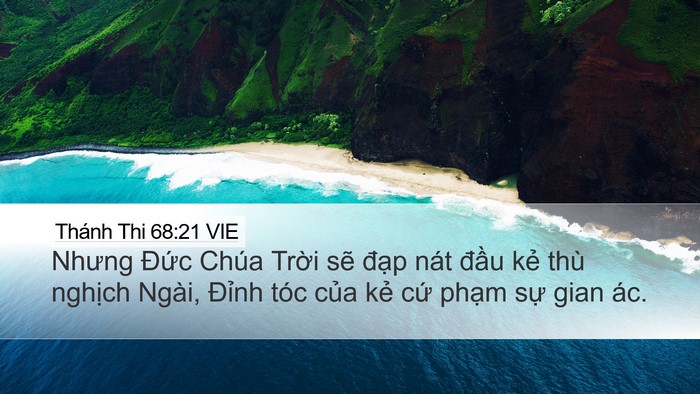 Thánh Thi 68:21 VIE Bible Verse Image