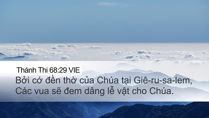 Thánh Thi 68:29 VIE Bible Verse Image