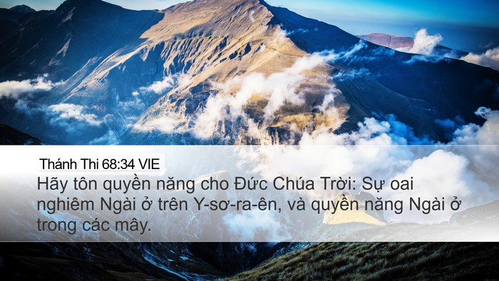 Thánh Thi 68:34 VIE Bible Verse Image