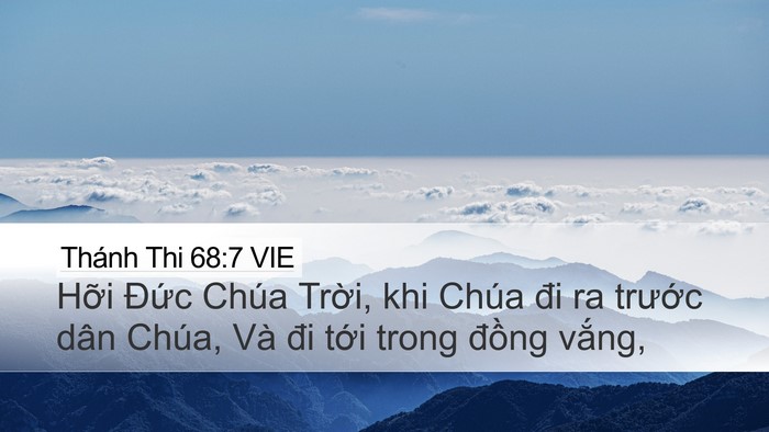 Thánh Thi 68:7 VIE Bible Verse Image