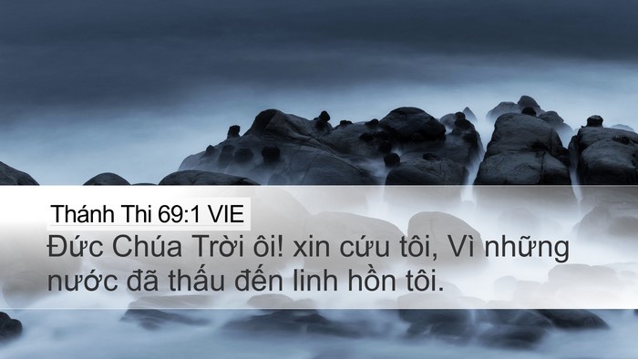 Thánh Thi 69:1 VIE Bible Verse Image
