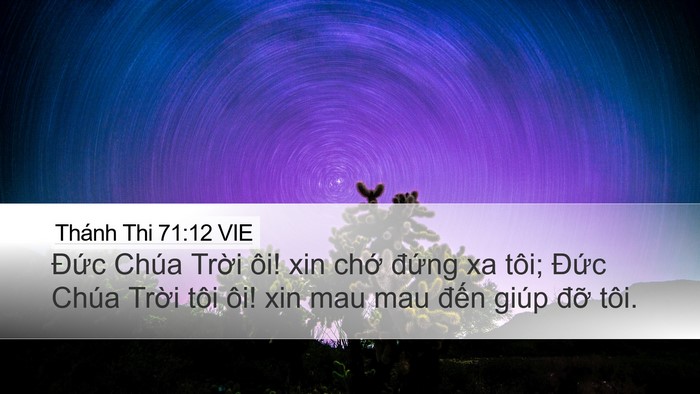 Thánh Thi 71:12 VIE Bible Verse Image