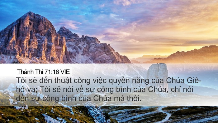 Thánh Thi 71:16 VIE Bible Verse Image