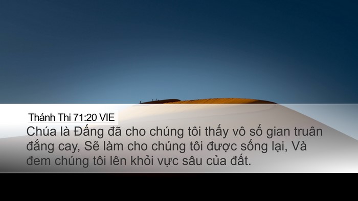 Thánh Thi 71:20 VIE Bible Verse Image