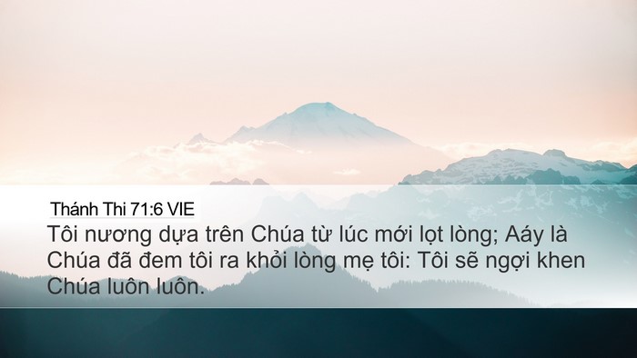 Thánh Thi 71:6 VIE Bible Verse Image