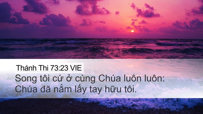 Thánh Thi 73:23 VIE Bible Verse Image