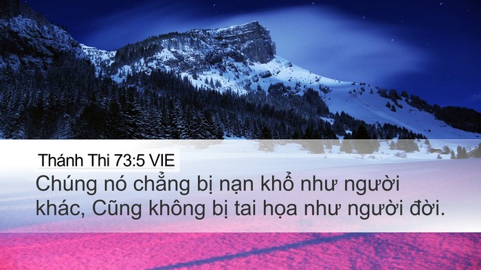 Thánh Thi 73:5 VIE Bible Verse Image