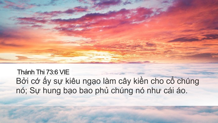 Thánh Thi 73:6 VIE Bible Verse Image