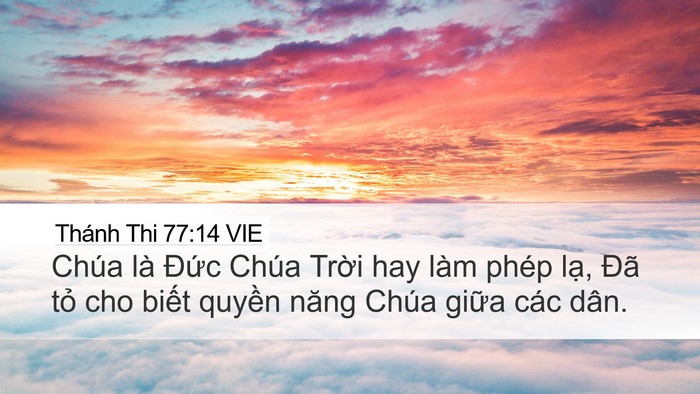 Thánh Thi 77:14 VIE Bible Verse Image