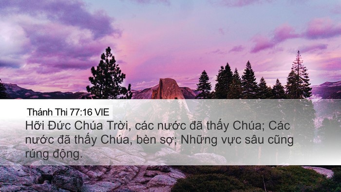 Thánh Thi 77:16 VIE Bible Verse Image