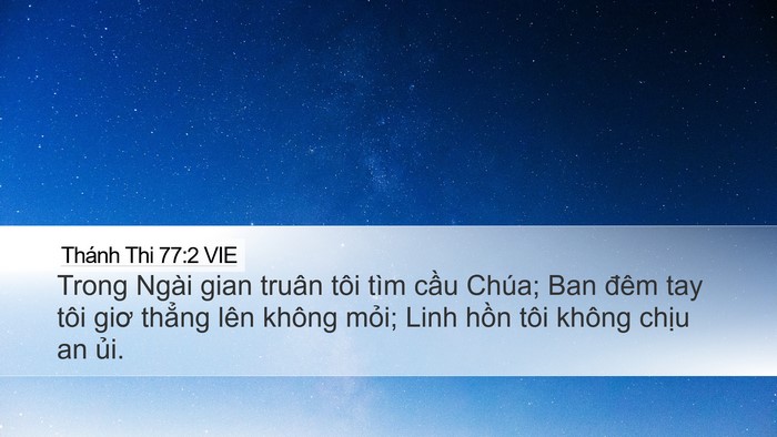 Thánh Thi 77:2 VIE Bible Verse Image