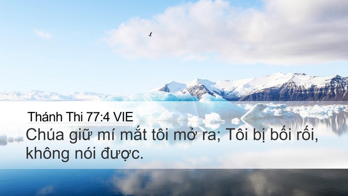 Thánh Thi 77:4 VIE Bible Verse Image
