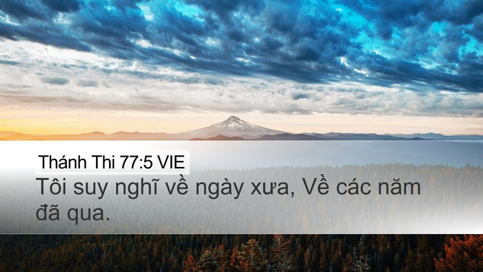 Thánh Thi 77:5 VIE Bible Verse Image