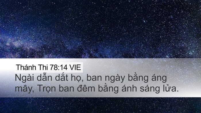 Thánh Thi 78:14 VIE Bible Verse Image