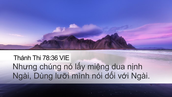 Thánh Thi 78:36 VIE Bible Verse Image