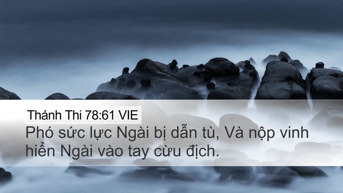 Thánh Thi 78:61 VIE Bible Verse Image