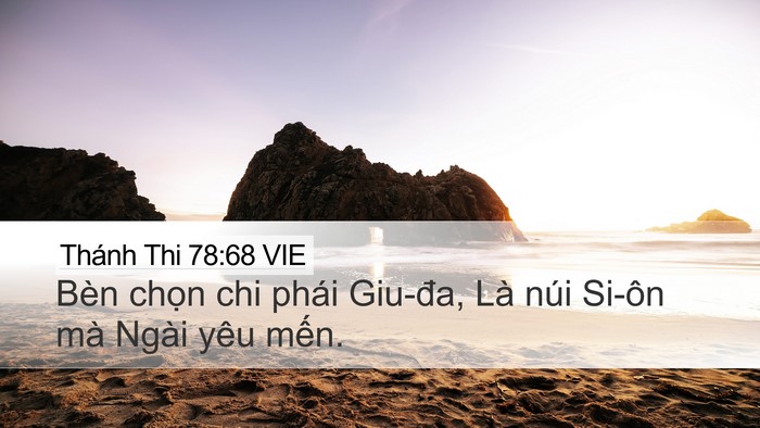 Thánh Thi 78:68 VIE Bible Verse Image