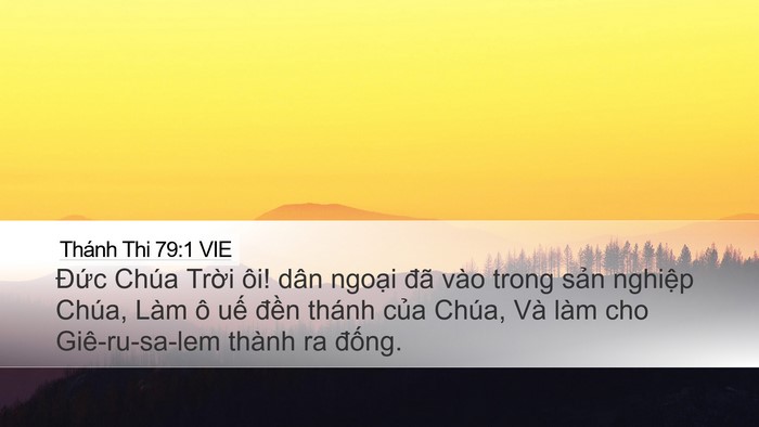 Thánh Thi 79:1 VIE Bible Verse Image