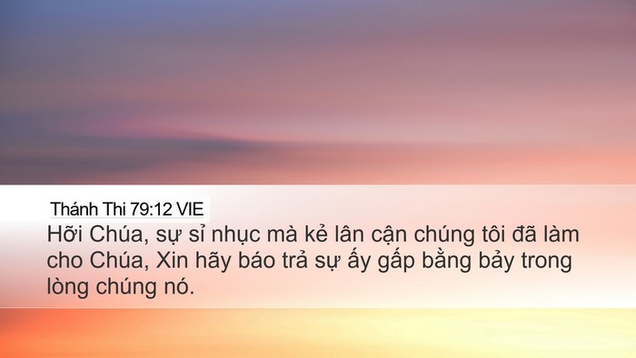 Thánh Thi 79:12 VIE Bible Verse Image