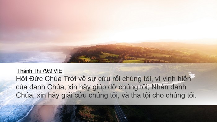 Thánh Thi 79:9 VIE Bible Verse Image