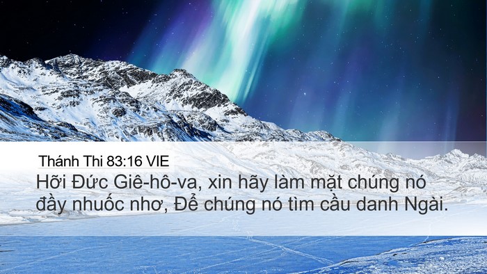 Thánh Thi 83:16 VIE Bible Verse Image