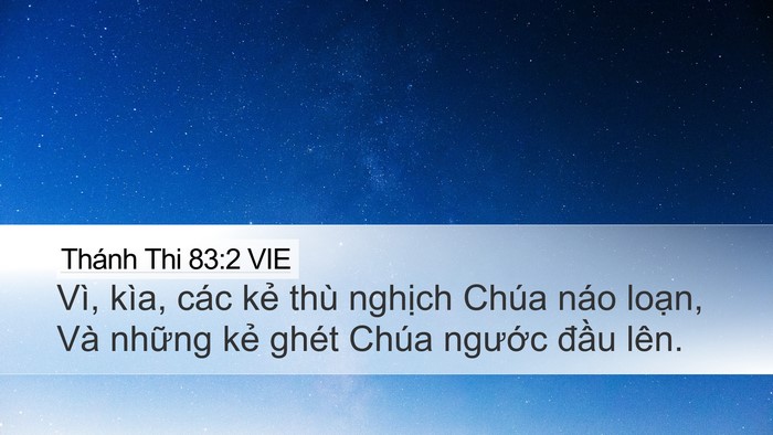 Thánh Thi 83:2 VIE Bible Verse Image