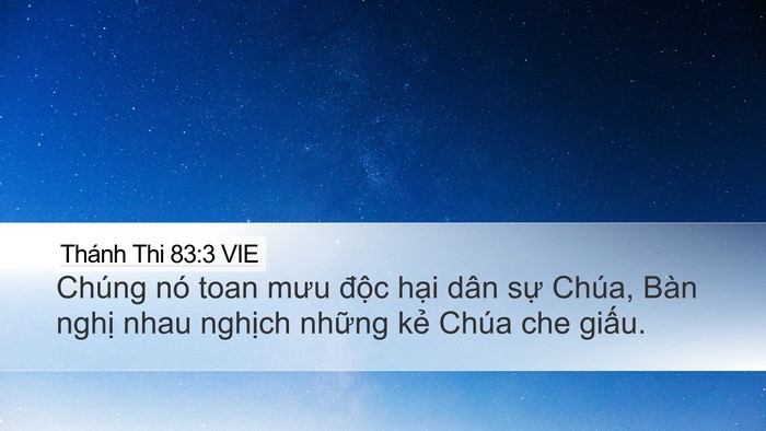 Thánh Thi 83:3 VIE Bible Verse Image