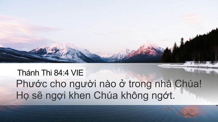 Thánh Thi 84:4 VIE Bible Verse Image