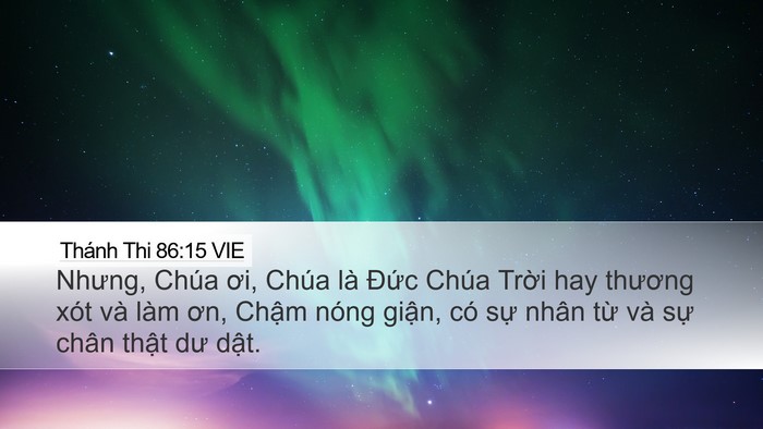 Thánh Thi 86:15 VIE Bible Verse Image