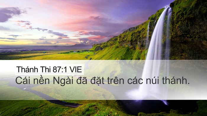 Thánh Thi 87:1 VIE Bible Verse Image
