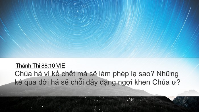 Thánh Thi 88:10 VIE Bible Verse Image