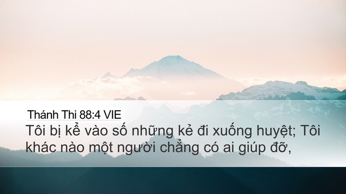 Thánh Thi 88:4 VIE Bible Verse Image