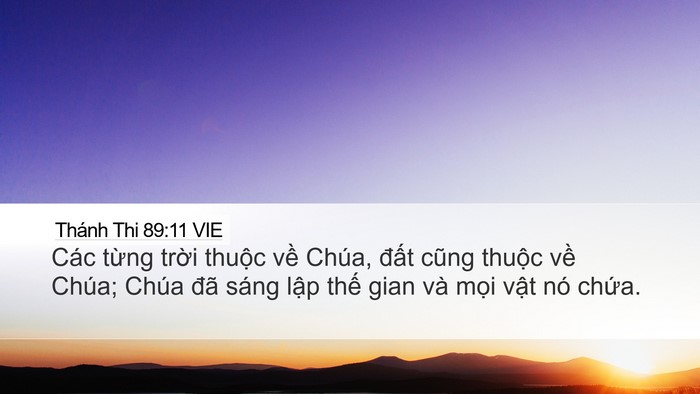 Thánh Thi 89:11 VIE Bible Verse Image