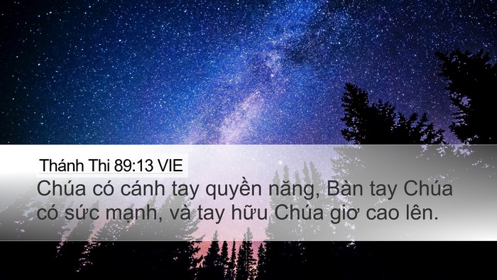 Thánh Thi 89:13 VIE Bible Verse Image