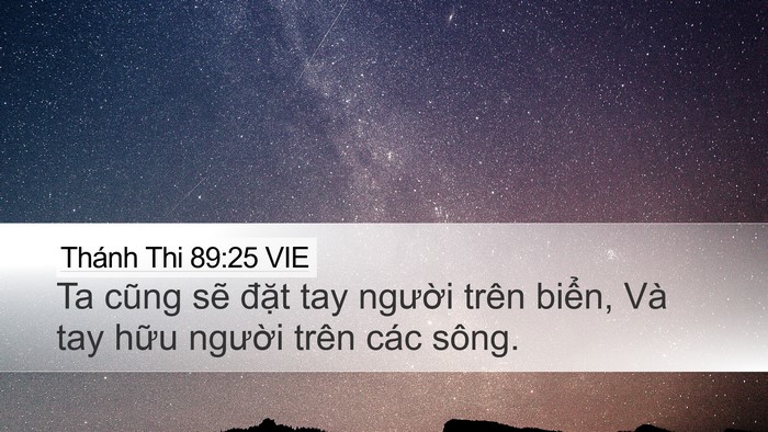 Thánh Thi 89:25 VIE Bible Verse Image