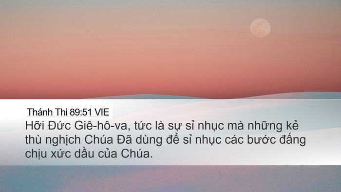 Thánh Thi 89:51 VIE Bible Verse Image