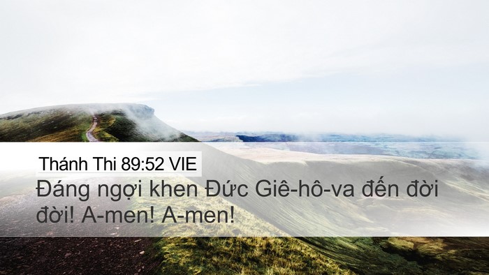Thánh Thi 89:52 VIE Bible Verse Image