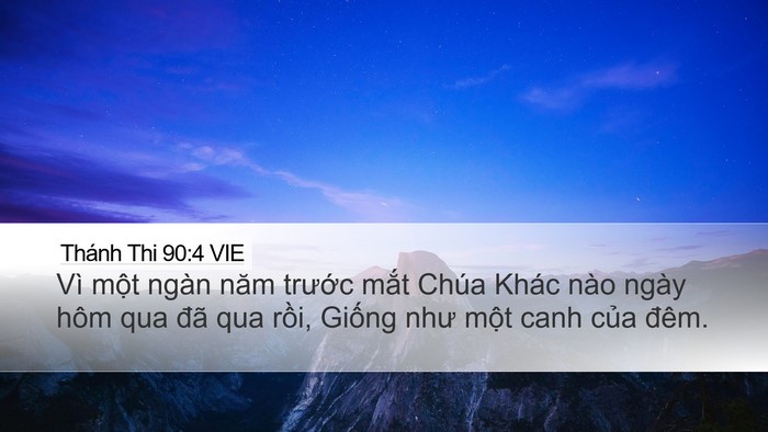 Thánh Thi 90:4 VIE Bible Verse Image